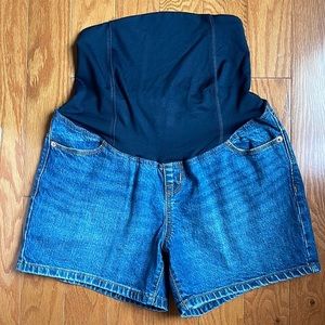 Isabel‎ Midi Maternity Jean Shorts